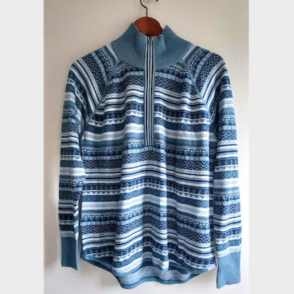 Eddie Bauer Engage 1/4-Zip Sweater Blue Spruce